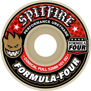 Spitfire F4 101a Conical Full 58mm Wheels White/Red