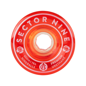 Sector 9 65mm 78a Nineball Wheel Clear Red