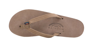 Rainbow Women's Single Layer Premier Leather With Arch Support / Dark Brown
