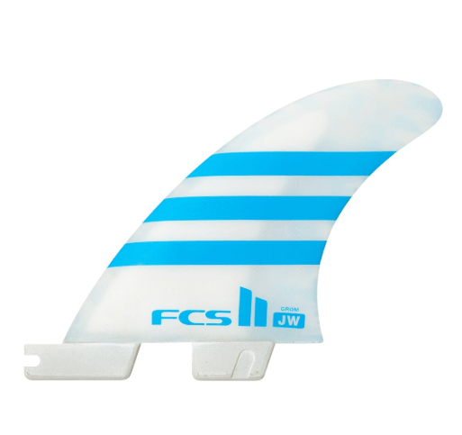 FCS II JW PC Air Core Grom Tri Fin Blue/White – SantoLoco Hawaii