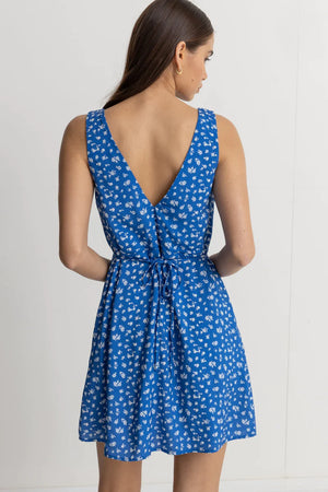 Rhythm Elodie Floral Mini Dress Blue SantoLoco Hawaii Rhythm Elodie Floral Mini Dress Blue SantoLoco Hawaii