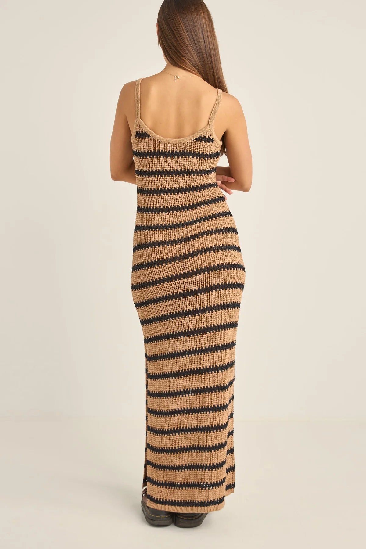 Rhythm Stripe Knit Maxi Dress SantoLoco Hawaii Rhythm Stripe Knit Maxi Dress SantoLoco Hawaii
