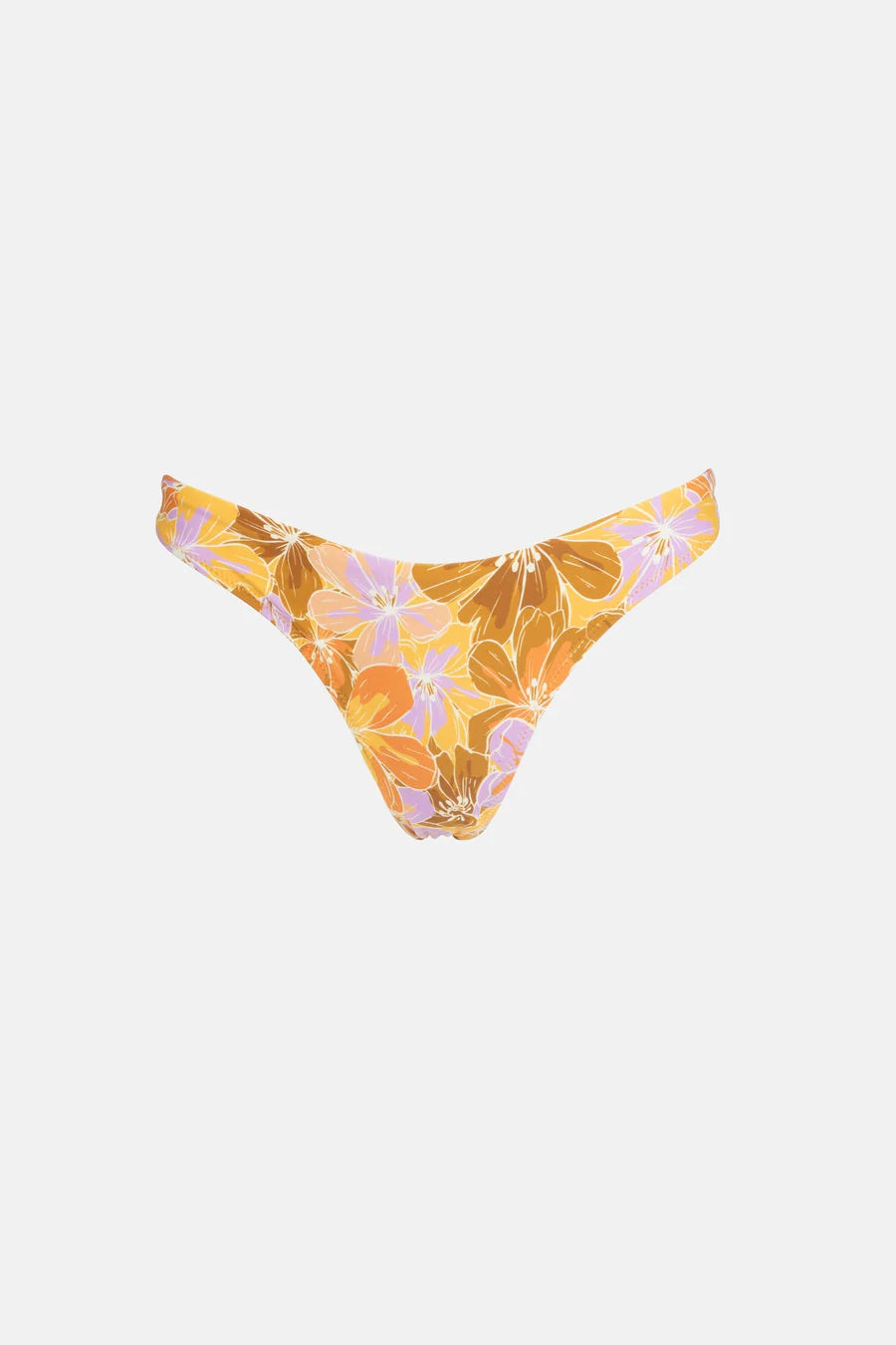 Rhythm Mahana Floral Hi Cut Pant Yellow
