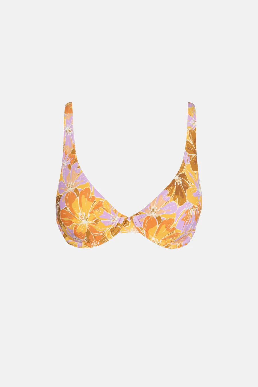 Rhythm Mahana Floral Underwire Top Yellow