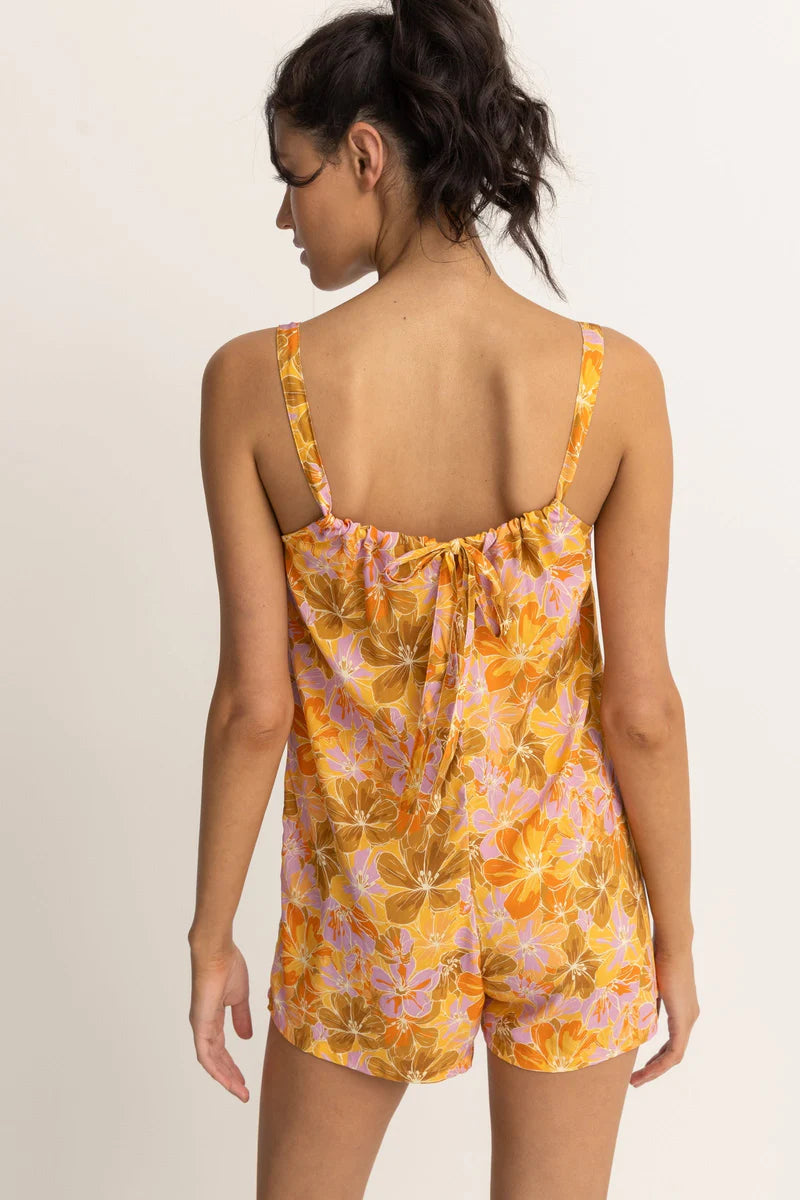 Rhythm Mahana Floral Playsuit Yellow