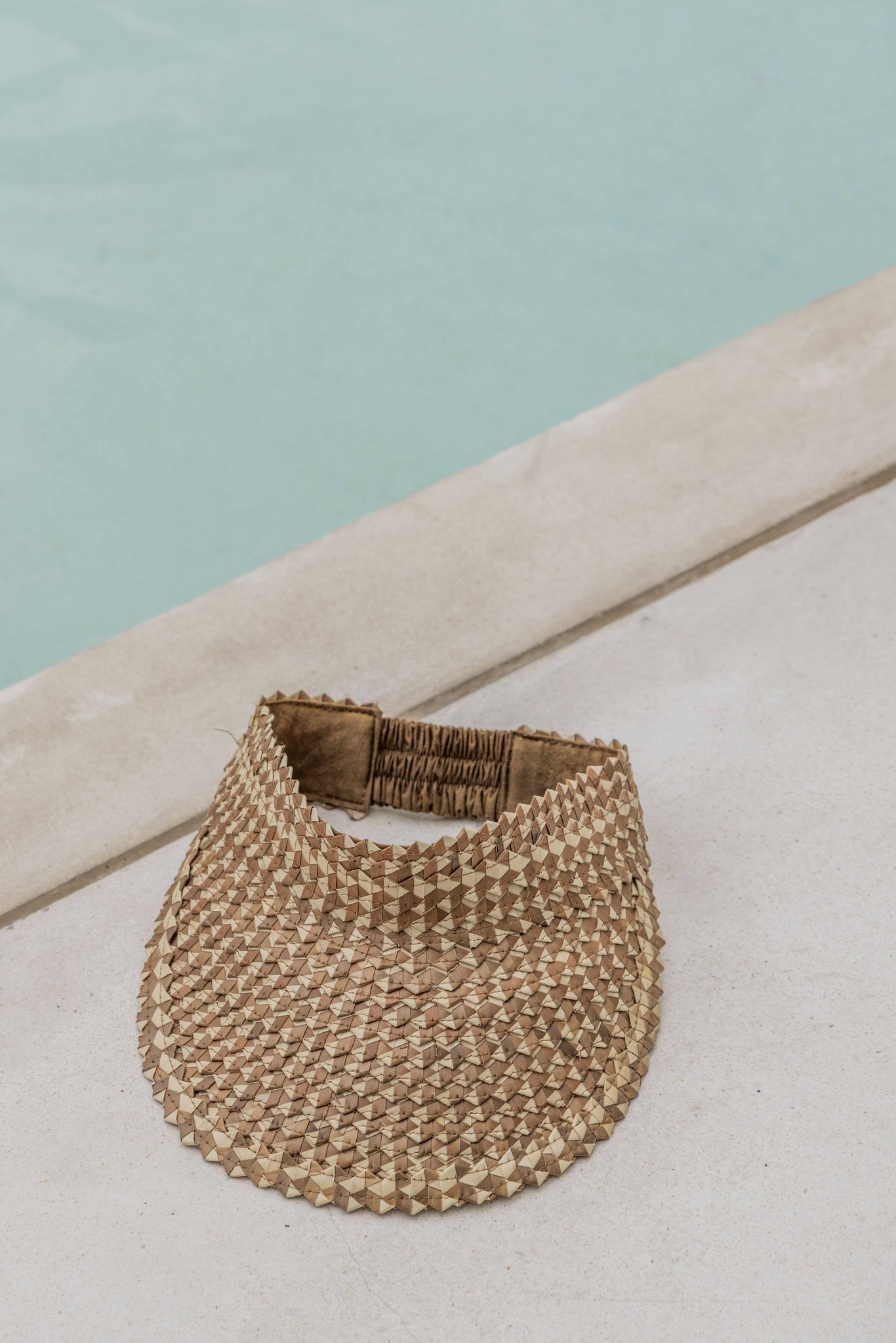 Rattan Sun Visor in Ombre: Amber