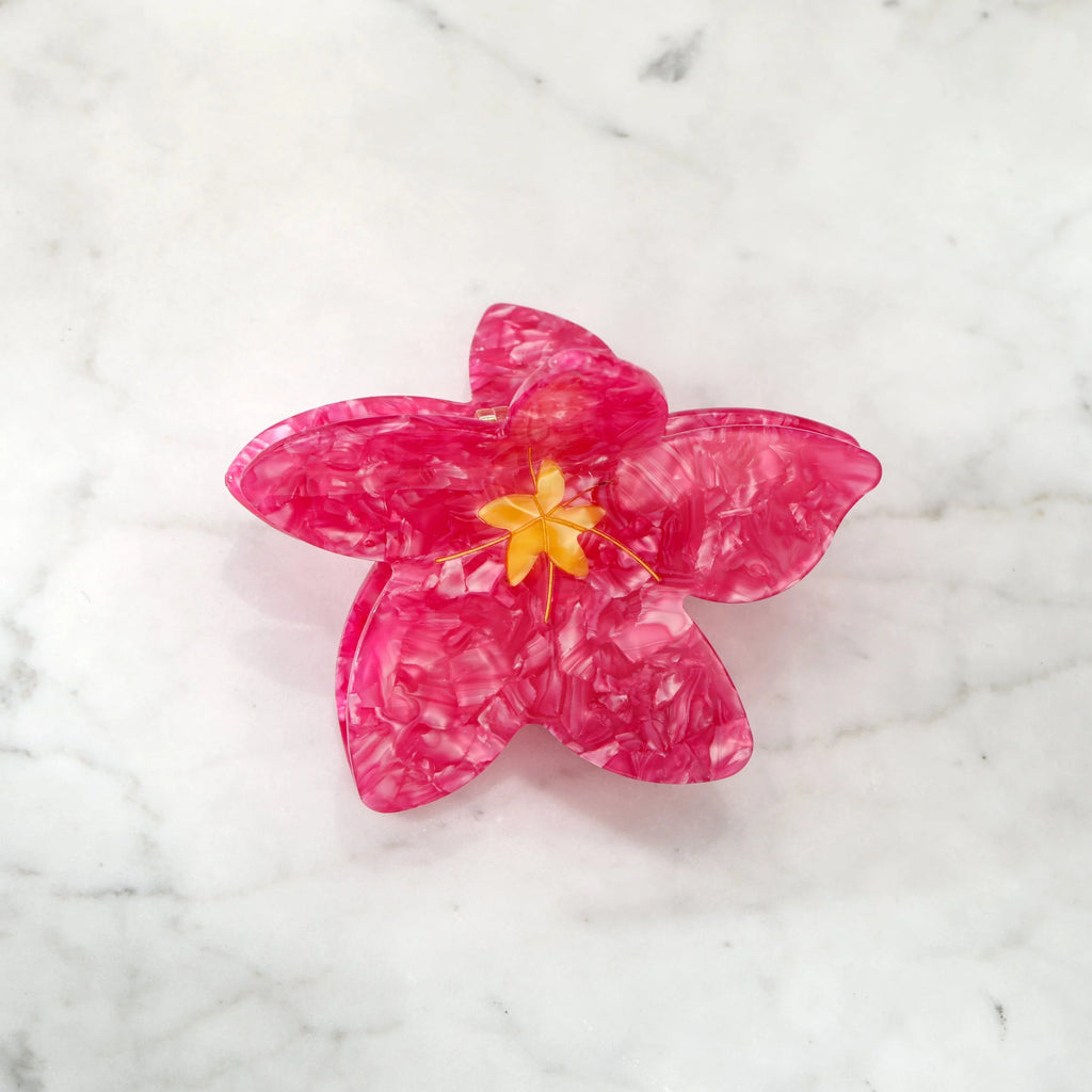 Large Plumeria Flower Hair Clip