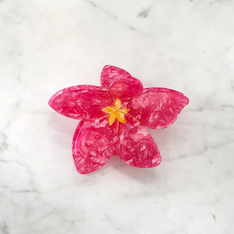 Large Plumeria Flower Hair Clip