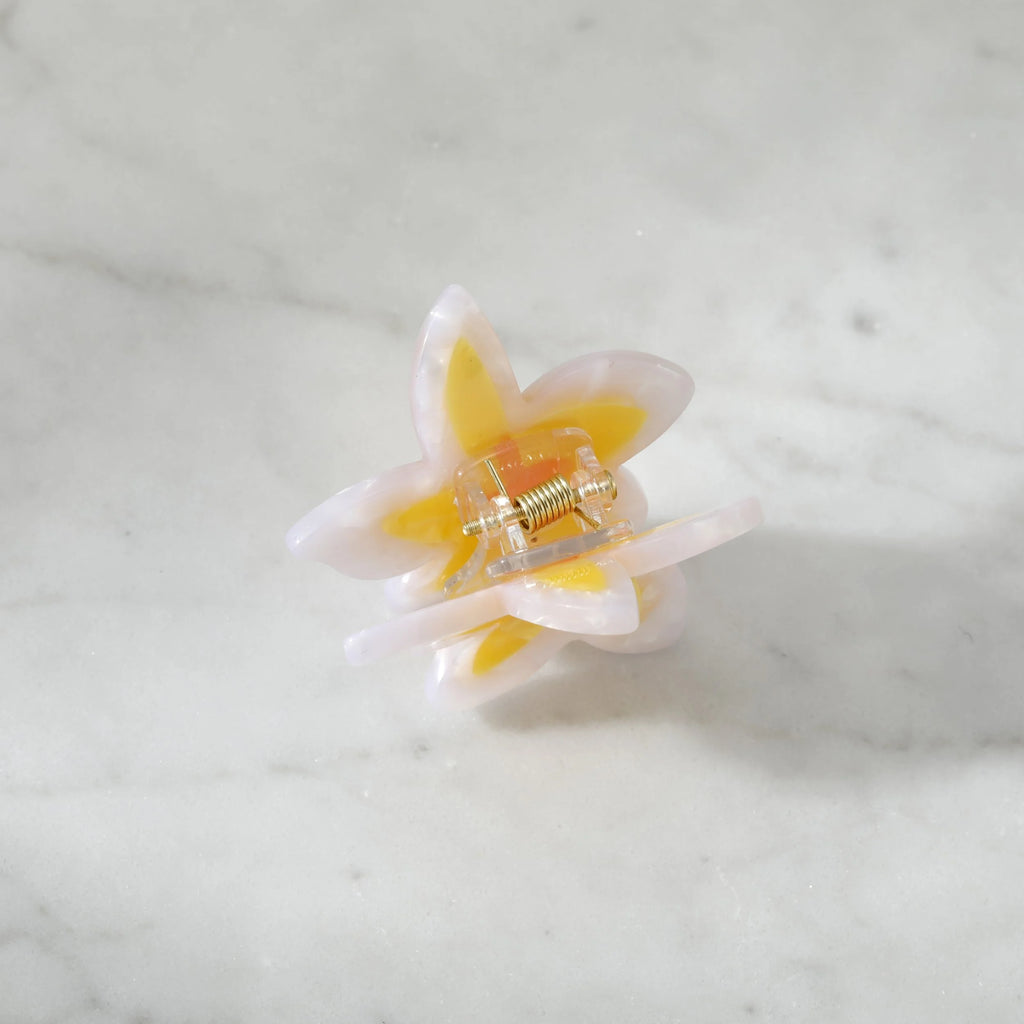 Small Plumeria Flower Hair Clip
