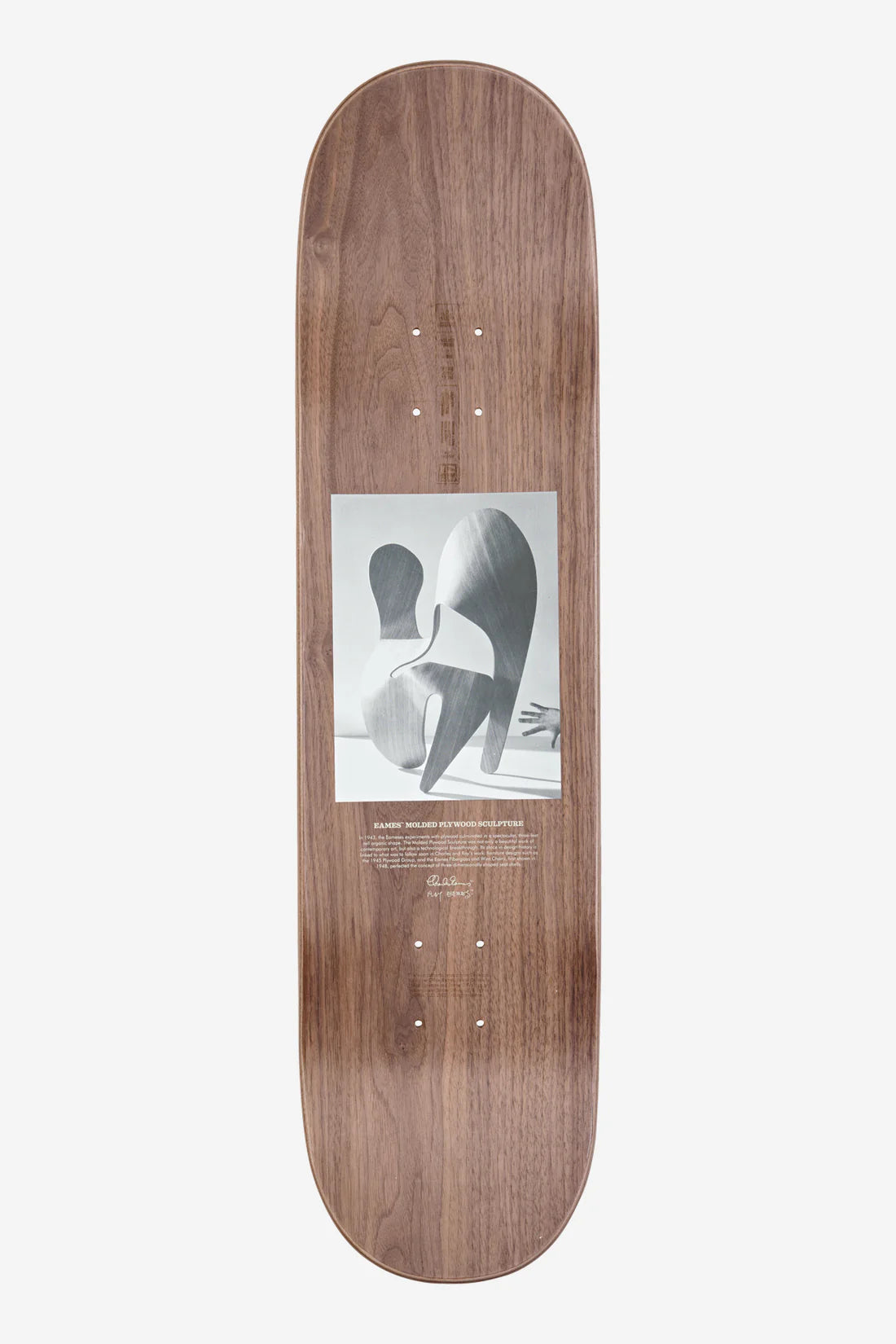 Globe Eames Silhouette Deck Plywood Sculpture 8.0"