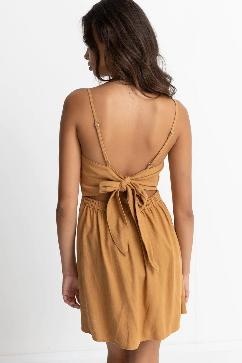 Rhythm Brigette Mini Dress Tan