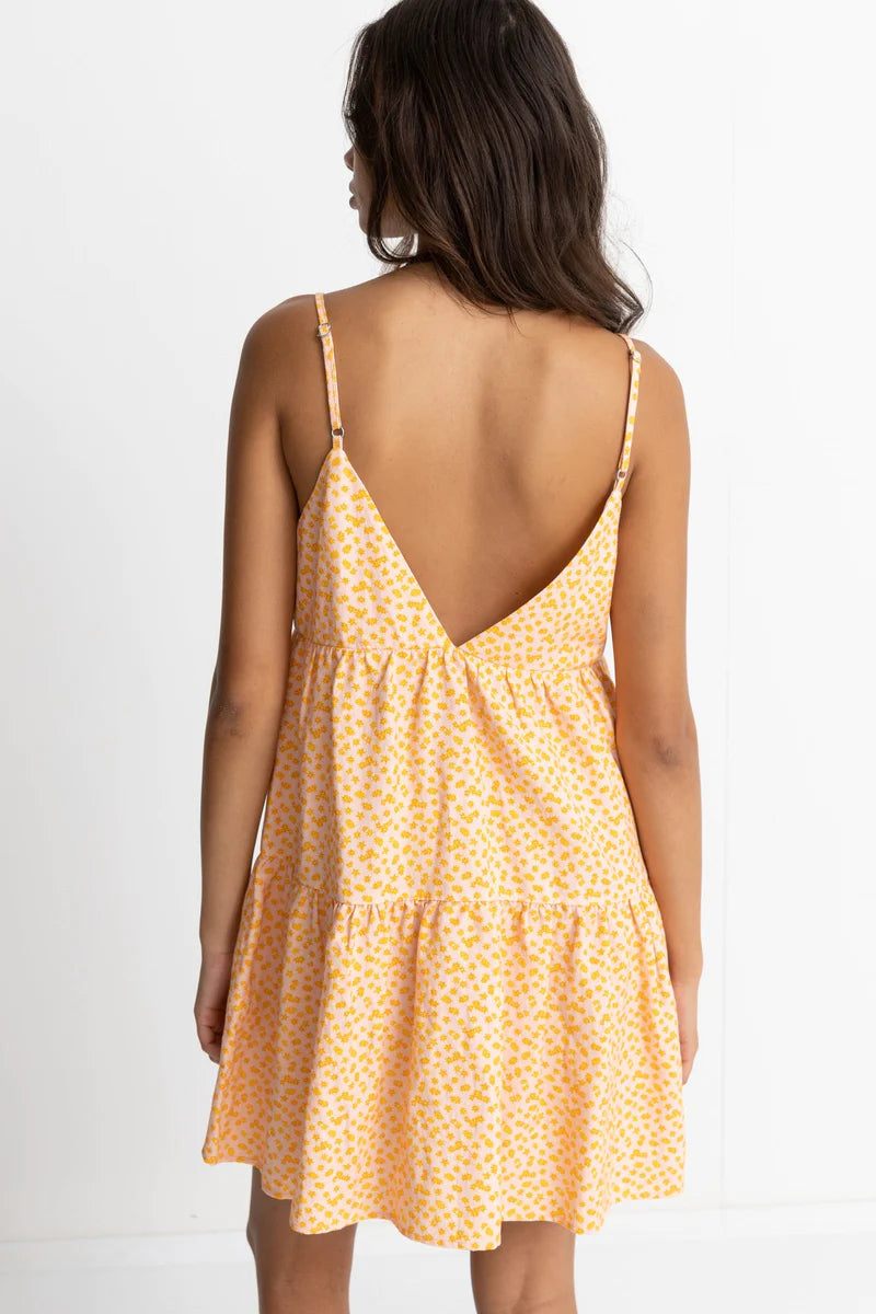 Rhythm Marley Floral Tierred Mini Dress Pink 1