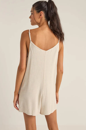 Rhythm Essential Adjustable Romper Oat