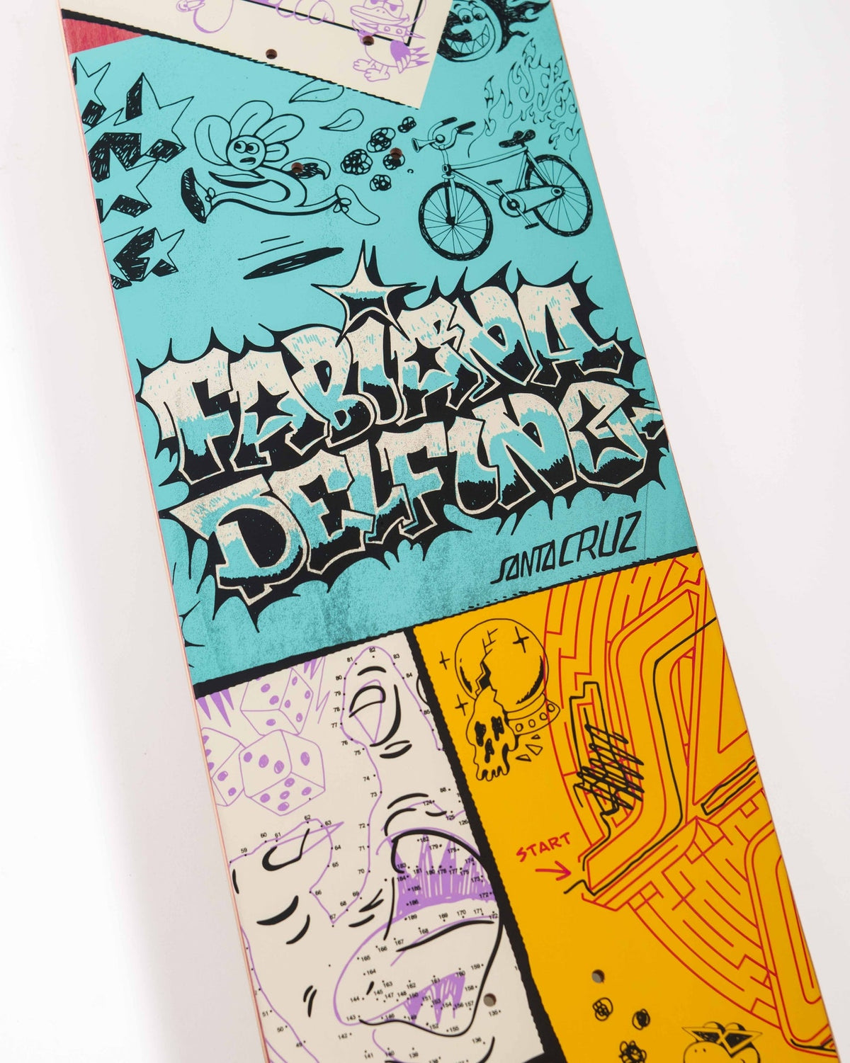 Santa Cruz Delfino Scribble FeelBase Pro 8.25 Deck