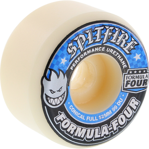 Spitfire F4 99a Conical Full 52mm Wheels White/Blue