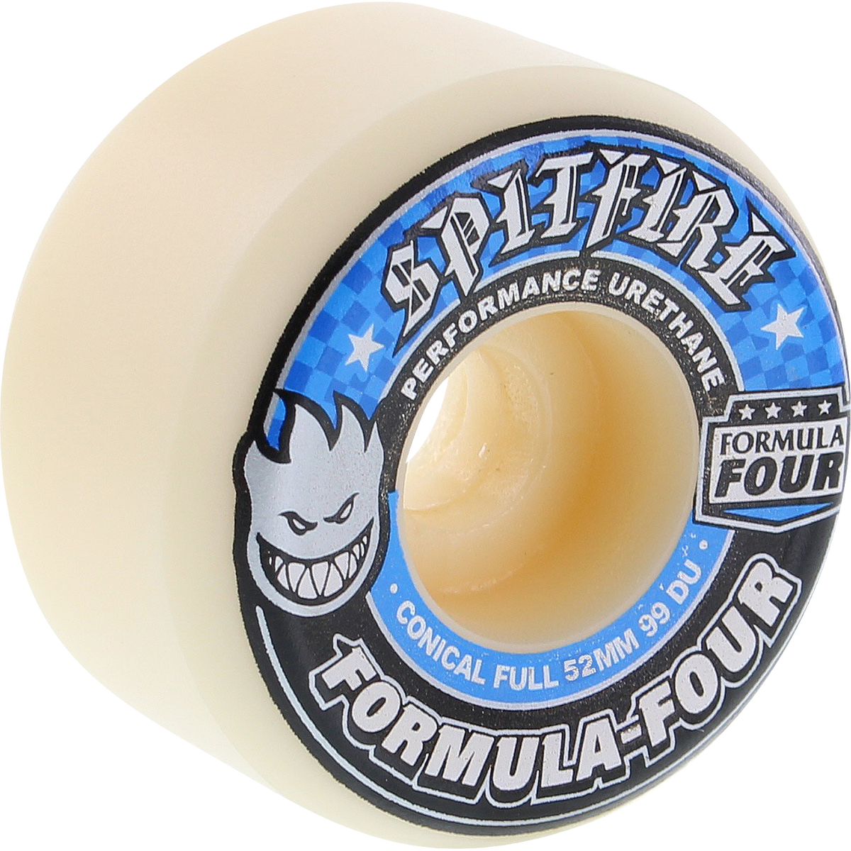 Spitfire F4 99a Conical Full 53mm Wheels White/Blue