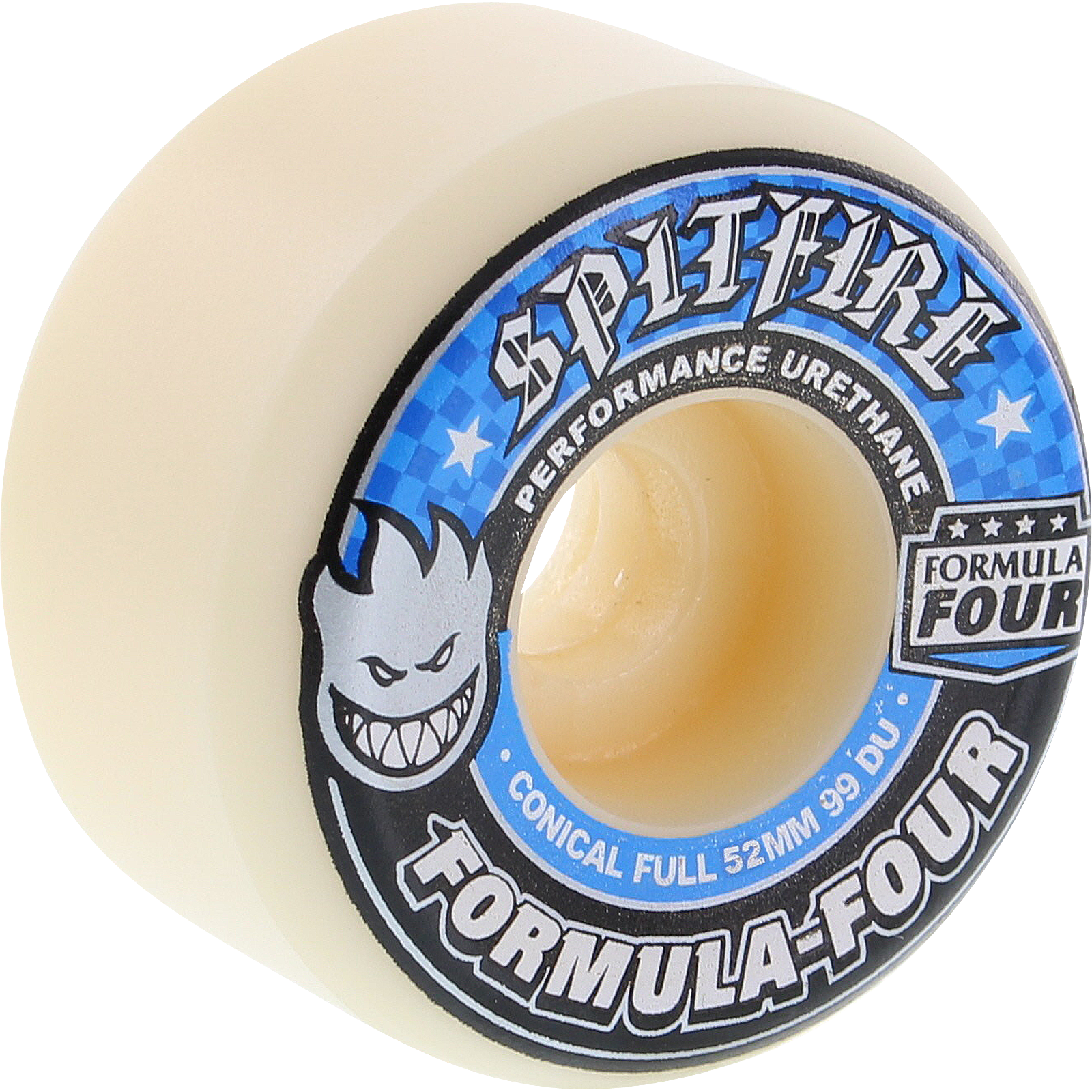 Spitfire F4 99a Conical Full 53mm Wheels White/Blue
