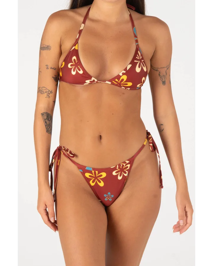 Inner Relm CheeckyGal Bottoms Maroon Flower