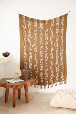 Shapes Tapestry: Vintage Olive
