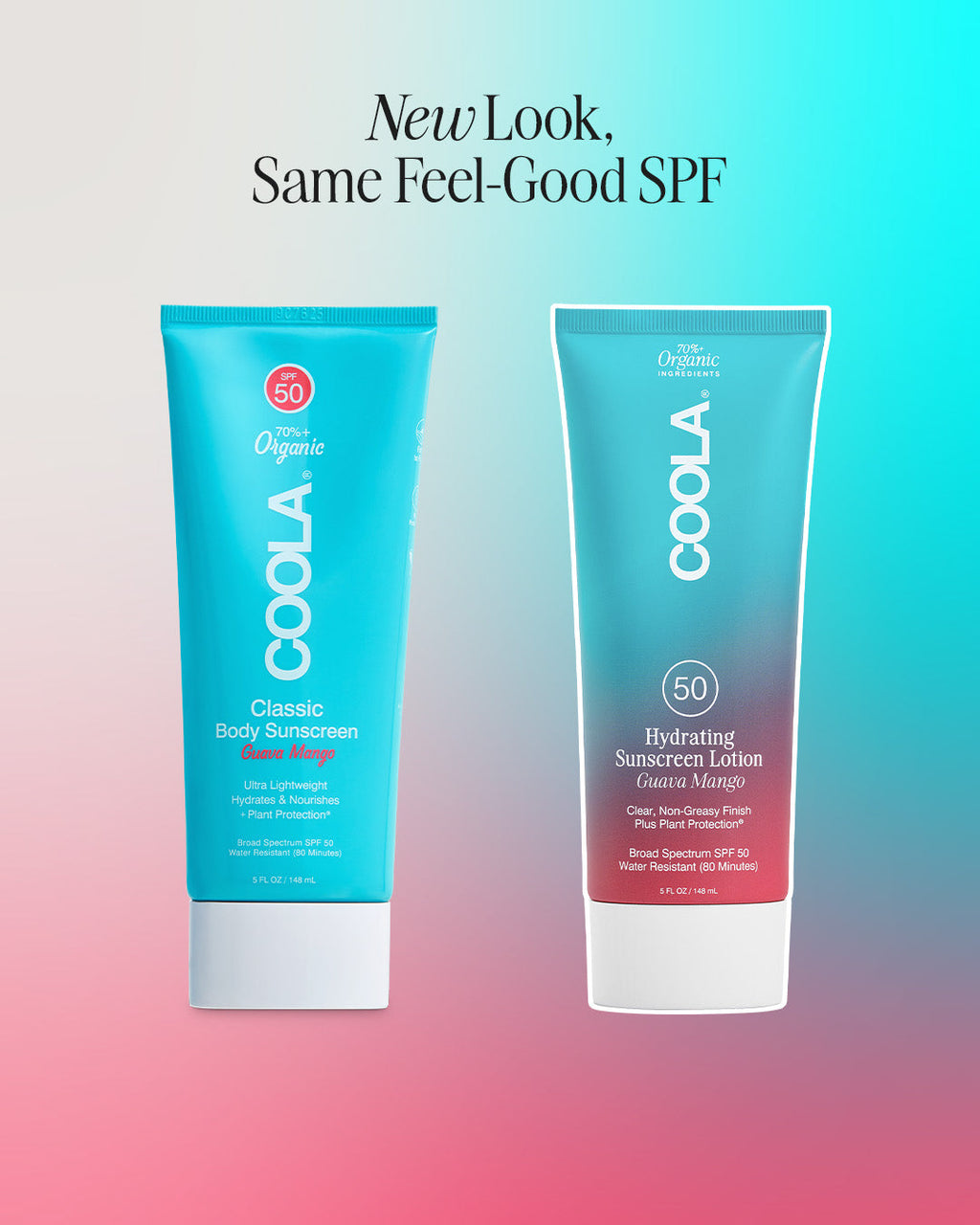 COOLA Hydrating Sunscreen Lotion SPF 50 Guava Mango 5 oz
