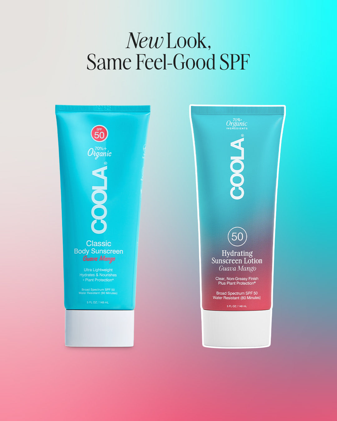 COOLA Hydrating Sunscreen Lotion SPF 50 Guava Mango 5 oz