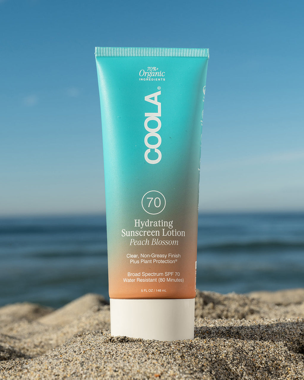 COOLA Hydrating Sunscreen Lotion SPF 70 Peach Blossom 5 oz