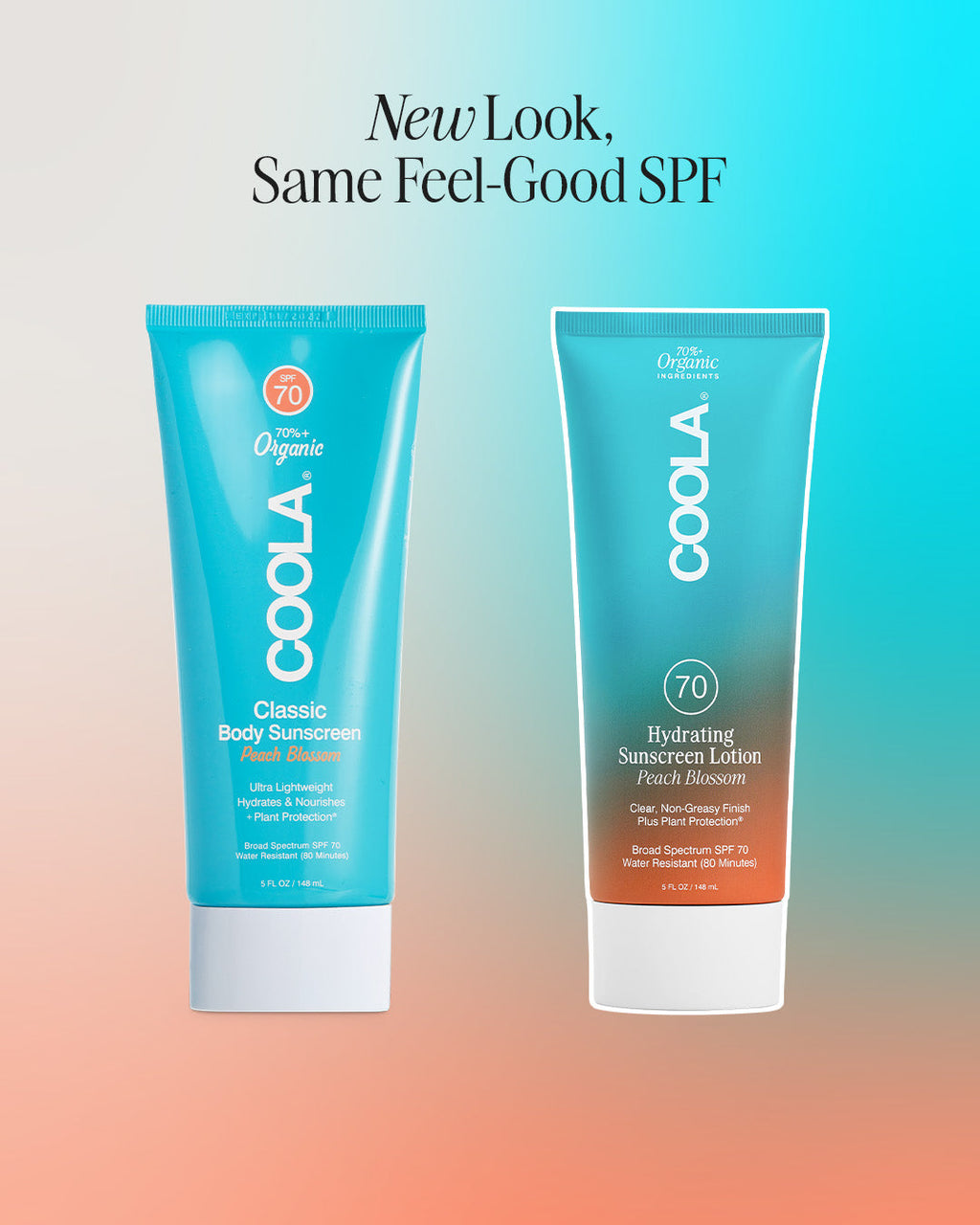 COOLA Hydrating Sunscreen Lotion SPF 70 Peach Blossom 5 oz
