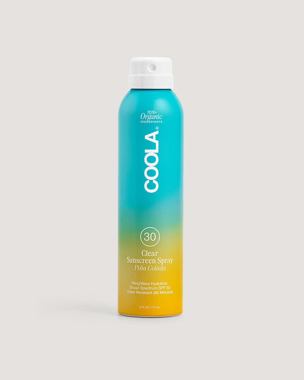 COOLA Clear Sunscreen Spray SPF 30 Piña Colada 6 oz