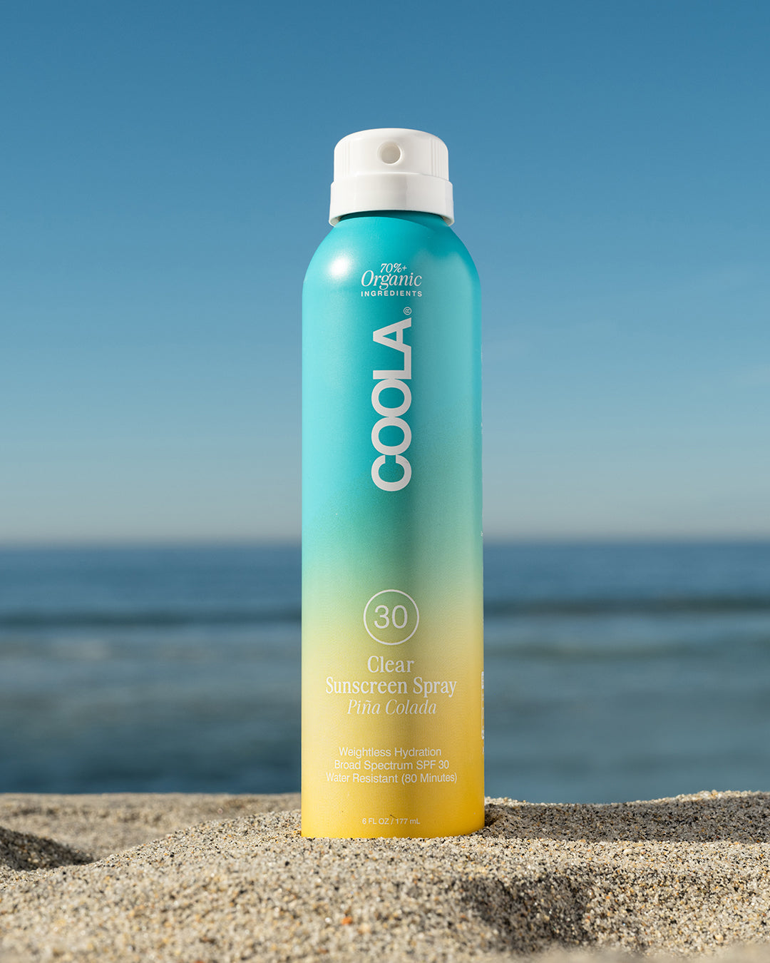 COOLA Clear Sunscreen Spray SPF 30 Piña Colada 6 oz