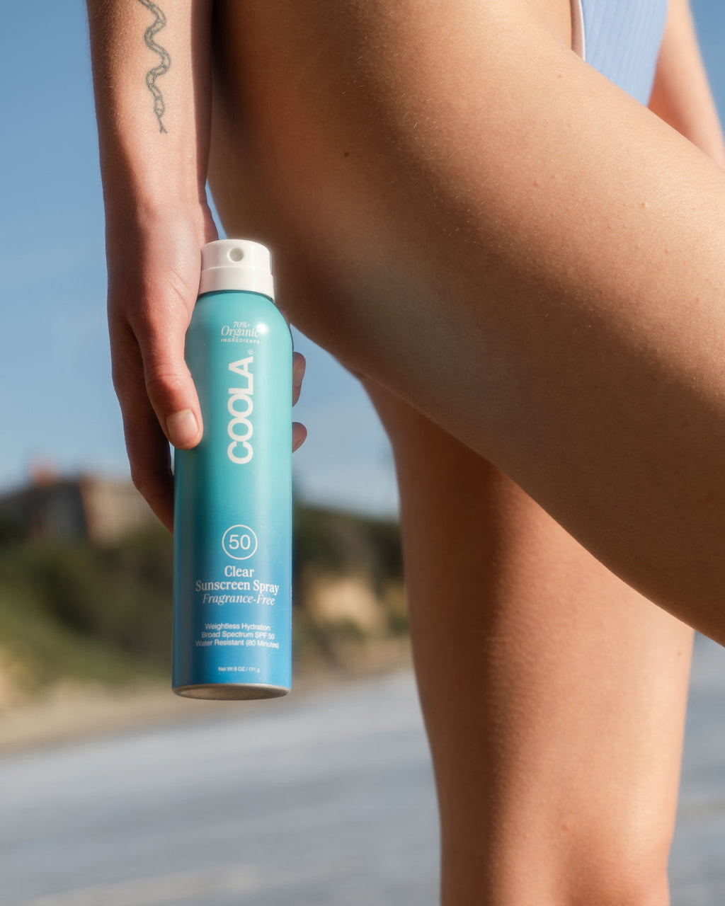COOLA Clear Sunscreen Spray SPF 50 Fragrance Free 6 oz