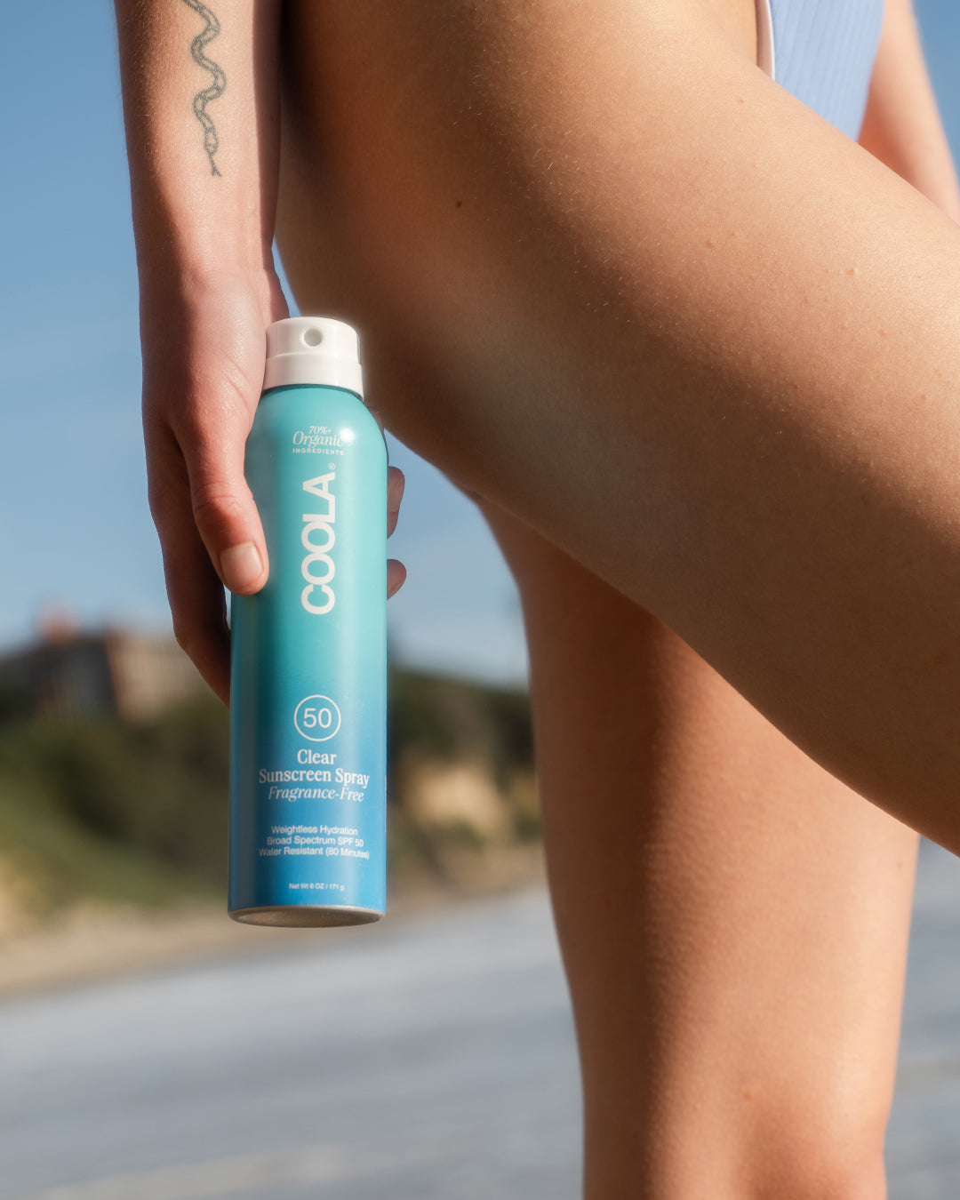COOLA Clear Sunscreen Spray SPF 50 Fragrance Free 6 oz