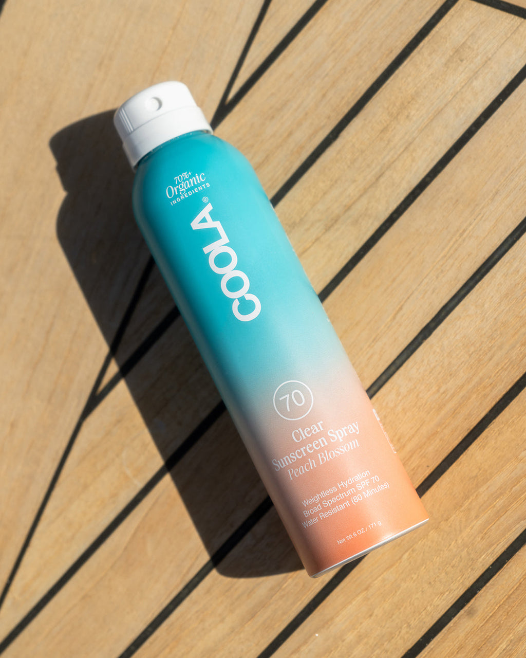 COOLA Clear Sunscreen Spray SPF 70 Peach Blossom 6 oz