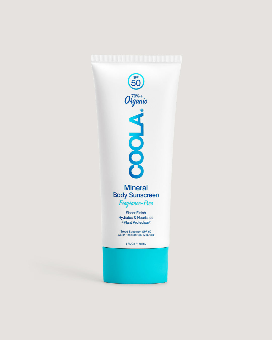 COOLA Mineral Zinc Oxide Sunscreen Lotion SPF 50 Fragrance Free 3.4 oz