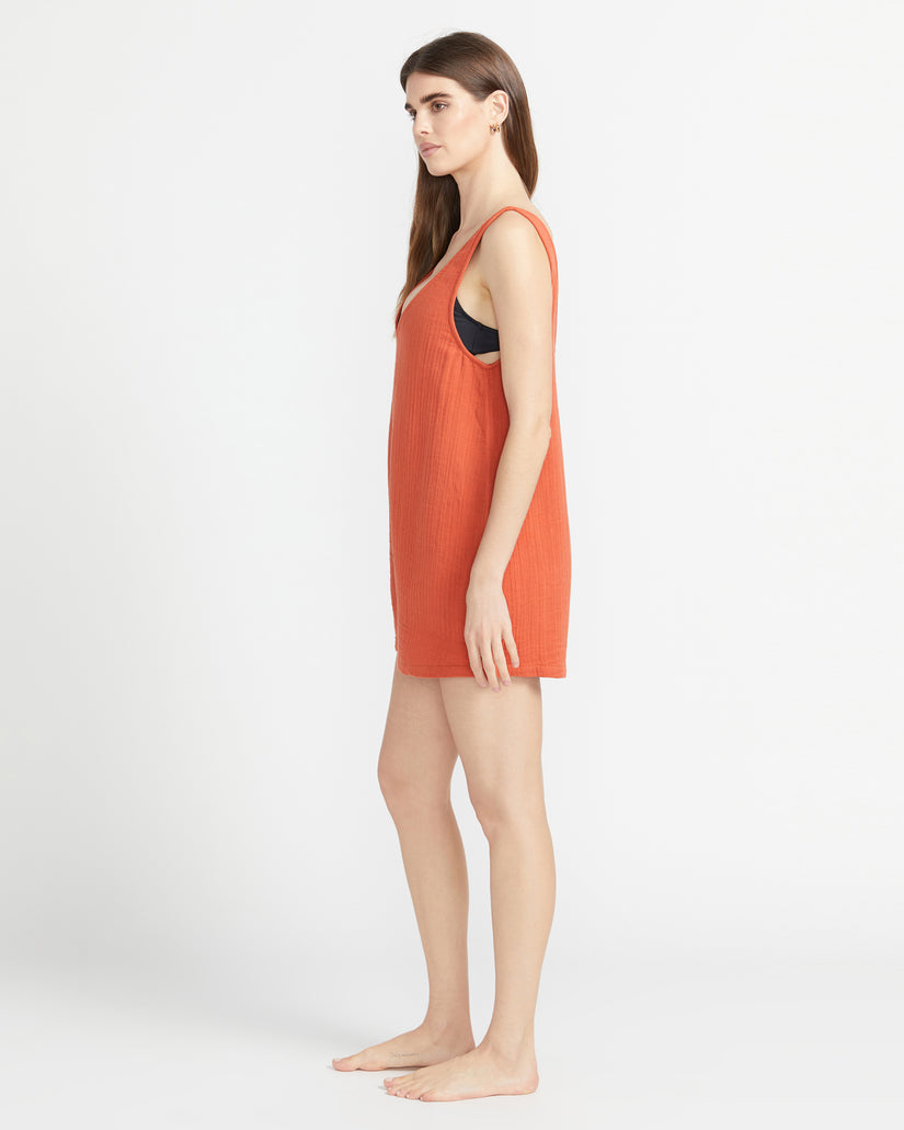 Volcom Hang Loose Romper Orange