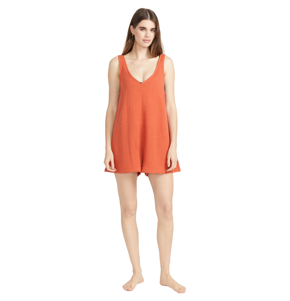 Volcom Hang Loose Romper Orange