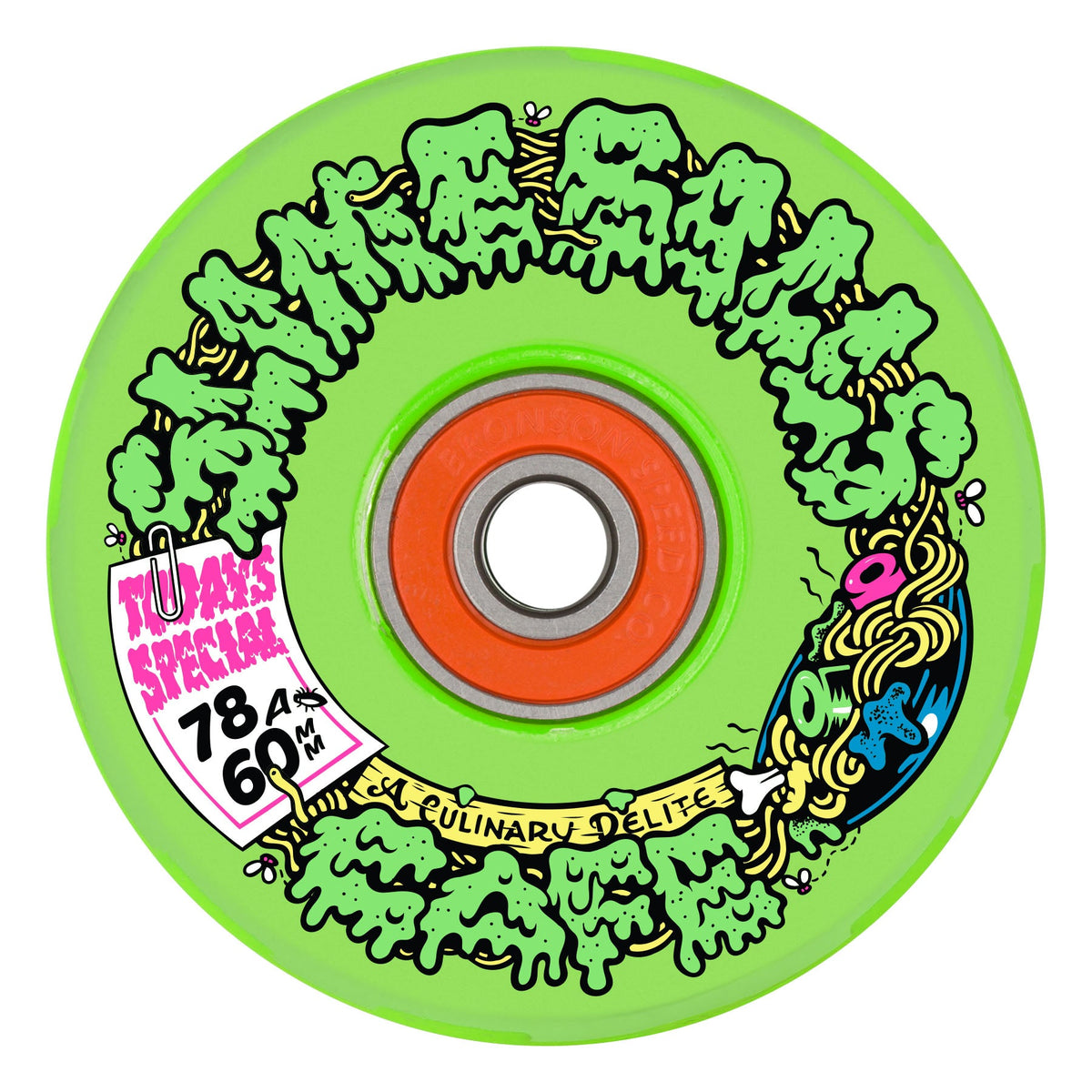 Slime Balls 60mm SB Cafe Light Ups 78a Wheels Green