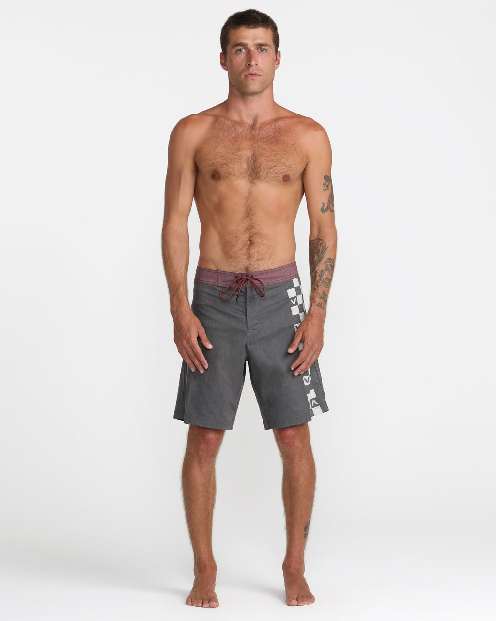 RVCA Trax 18 Boardshort Black on model