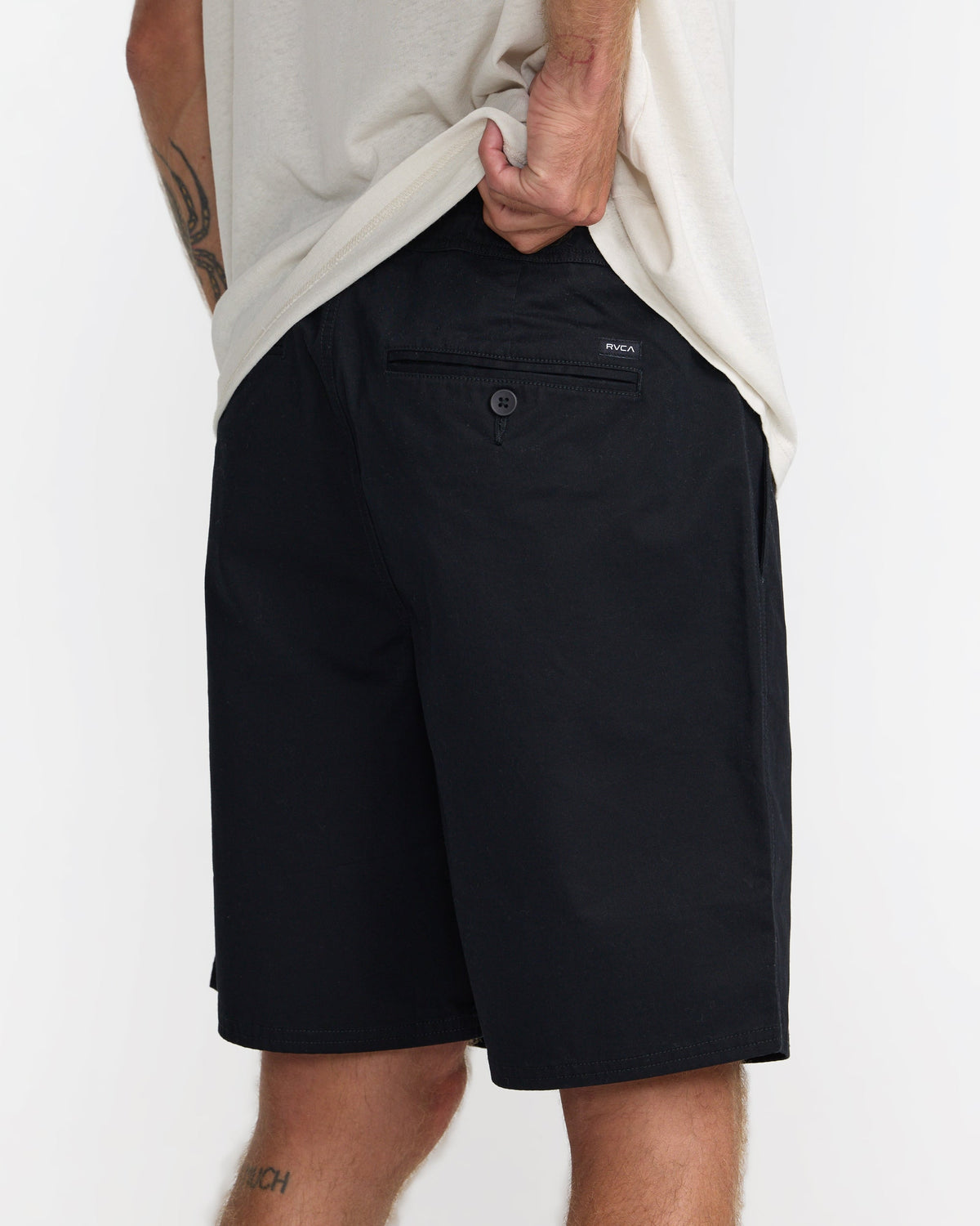RVCA Weekend Elastic 2 19 Short RVCA Black detail