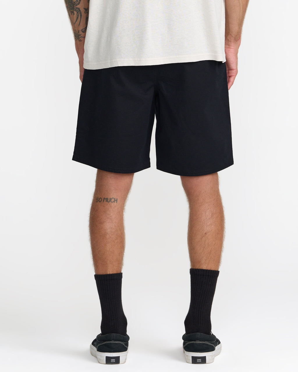 RVCA Weekend Elastic 2 19 Short RVCA Black on model back
