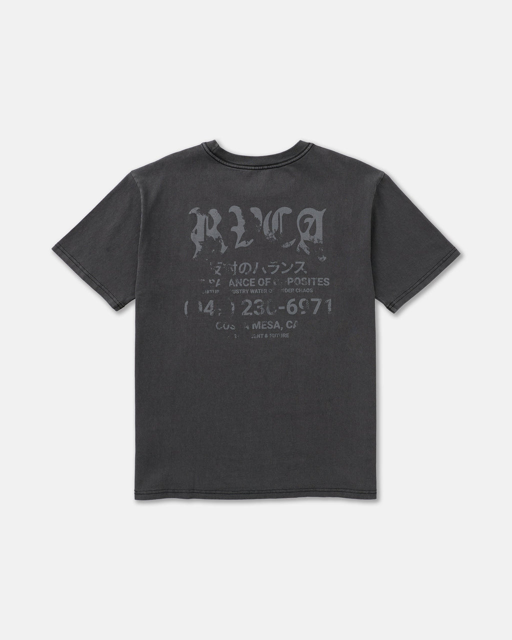 RVCA Big Press SS Tee Black back