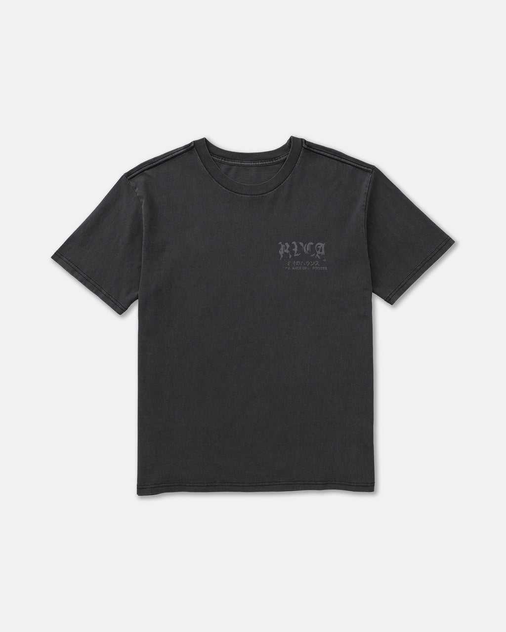 RVCA Big Press SS Tee Black front