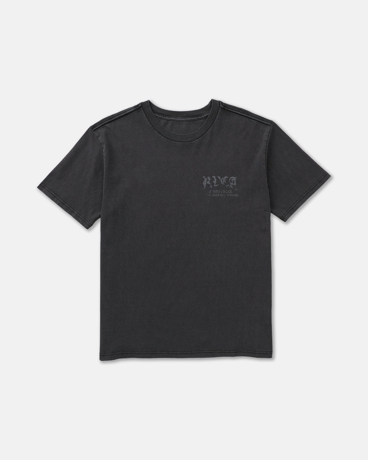 RVCA Big Press SS Tee Black front