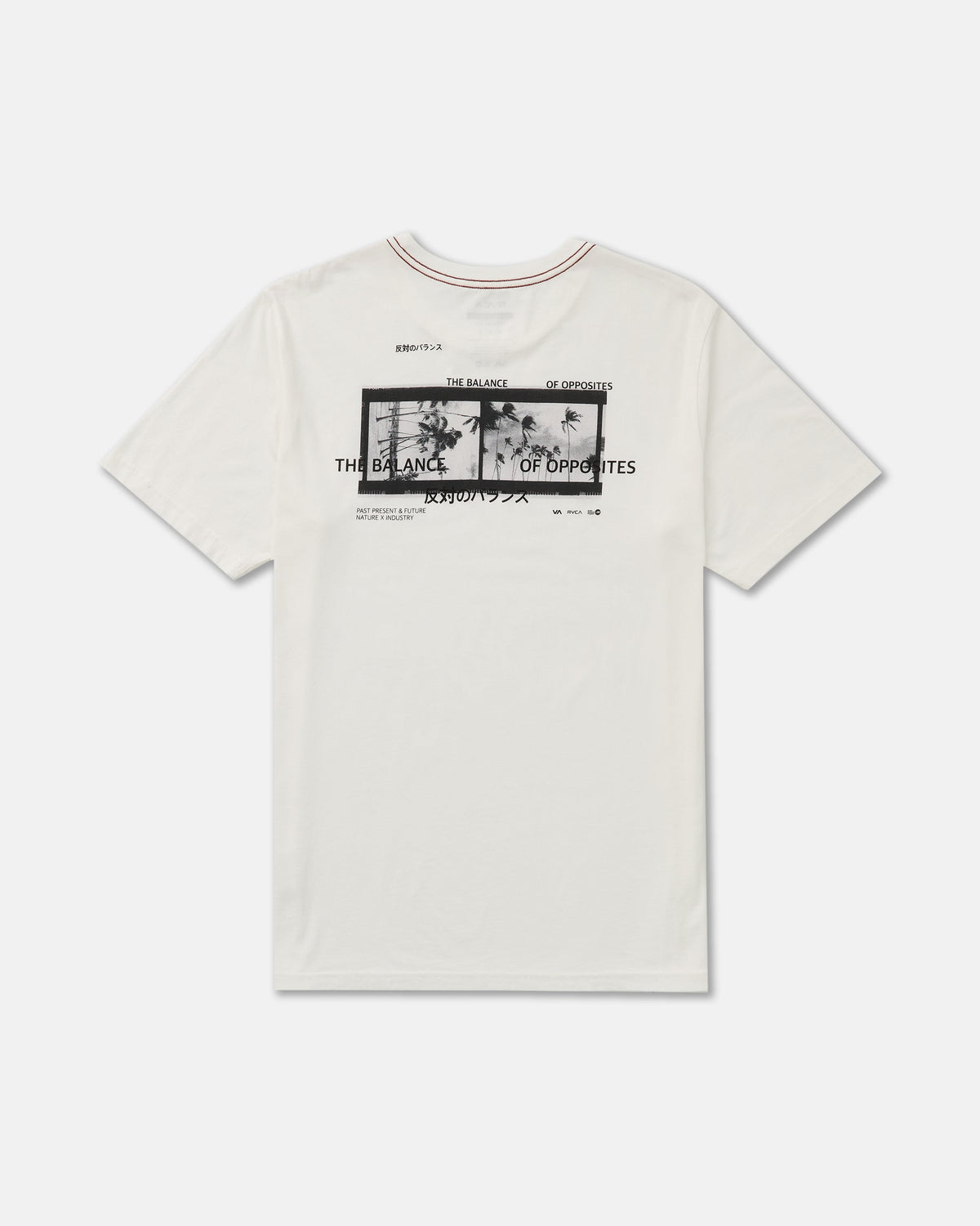 RVCA Palm Reel SS Tee Antique White back