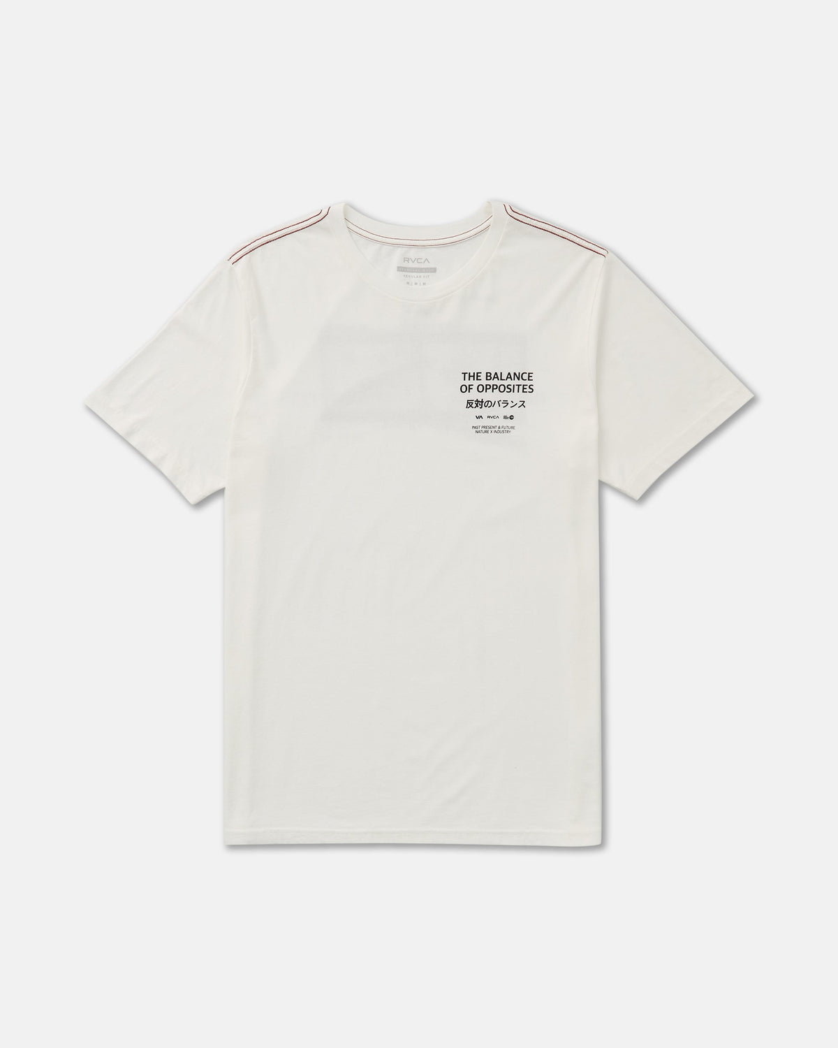 RVCA Palm Reel SS Tee Antique White front