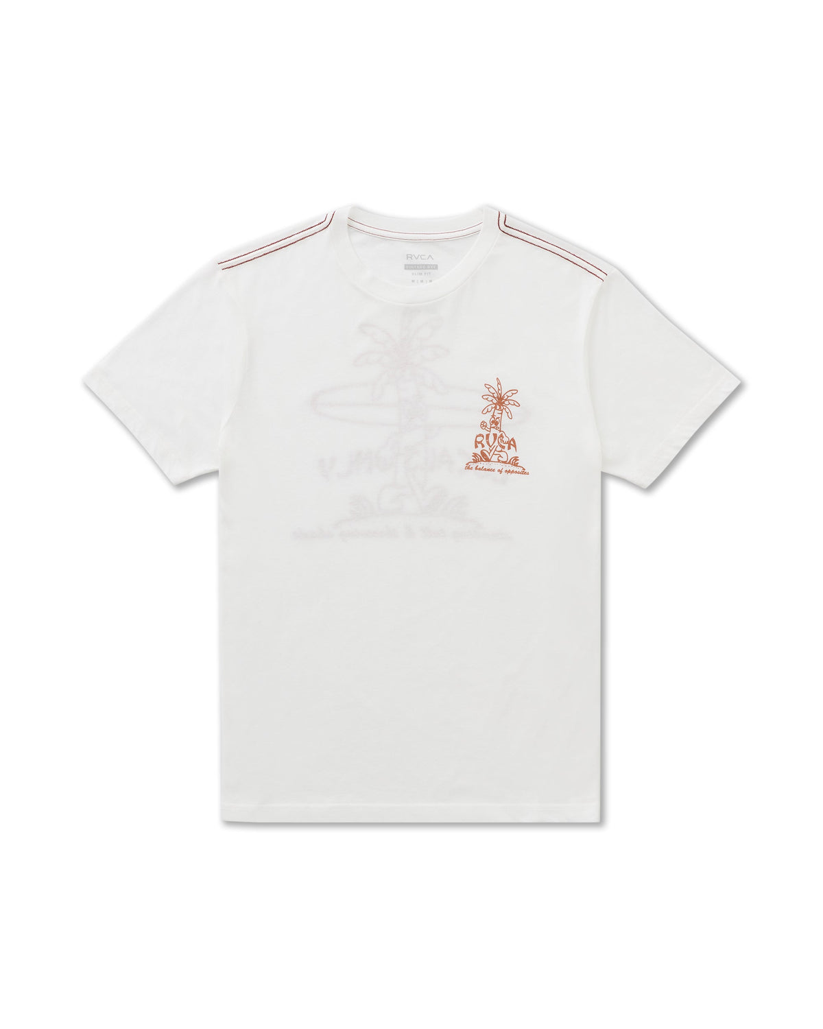 RVCA Mad Local SS Tee Antique White front