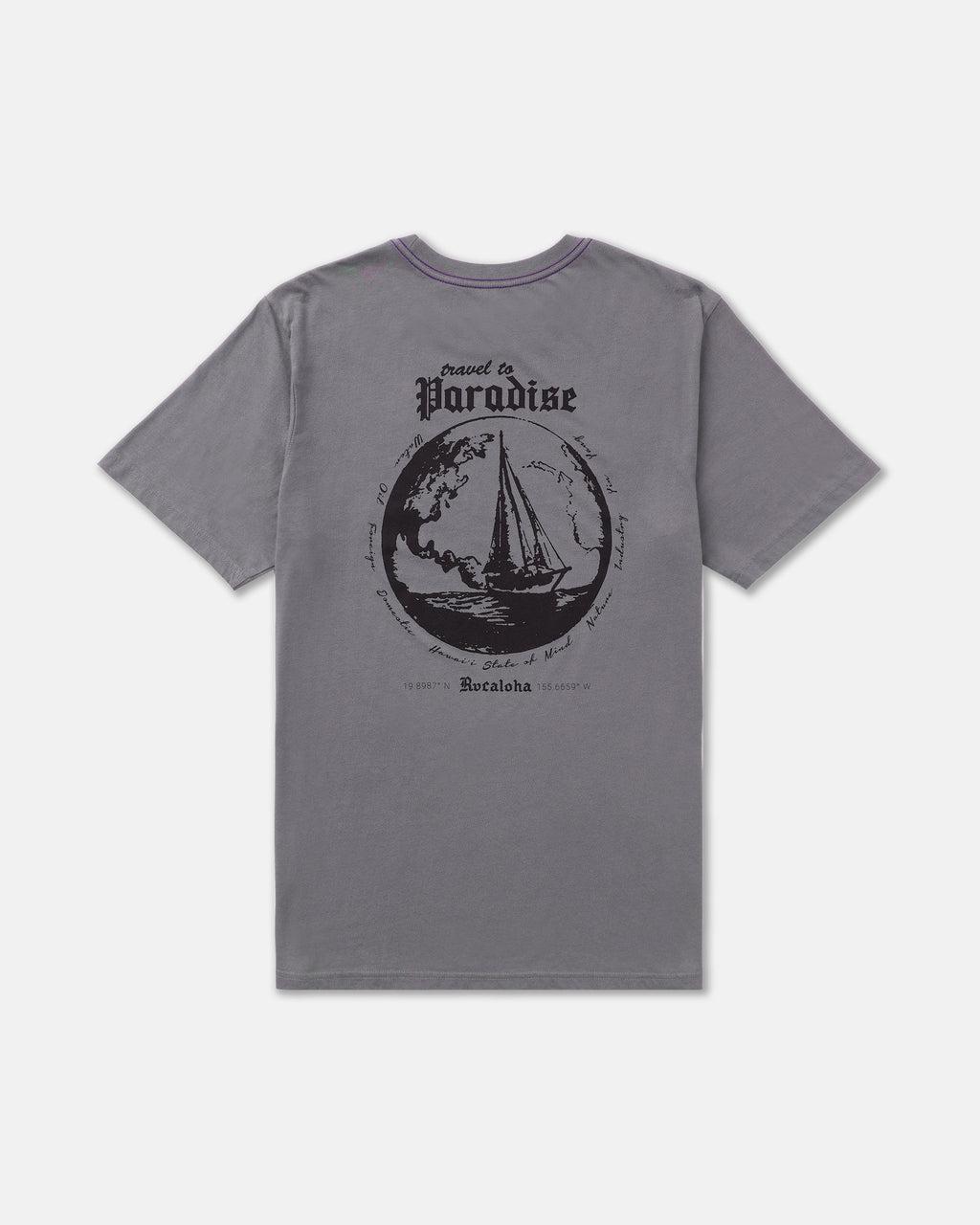 RVCA Endless Journey SS Tee Smoke back