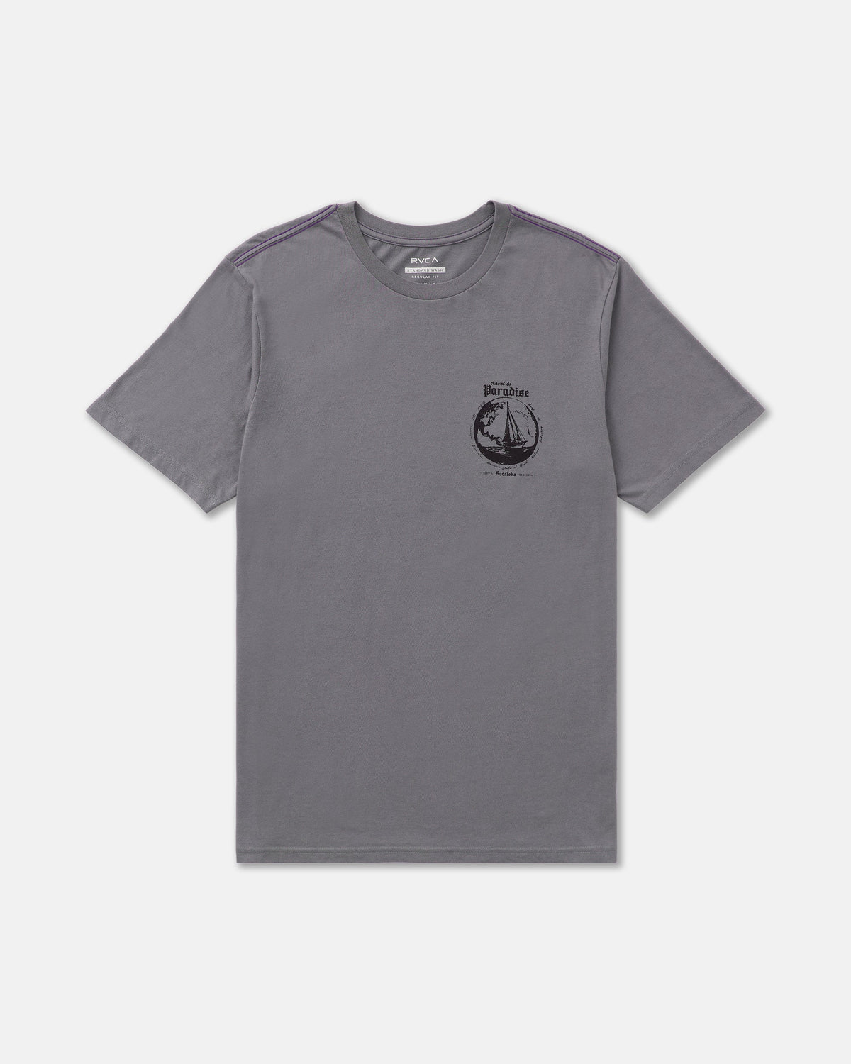 RVCA Endless Journey SS Tee Smoke front
