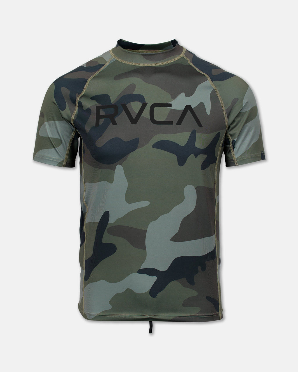 RVCA Short Sleeve Rashguard Camo front