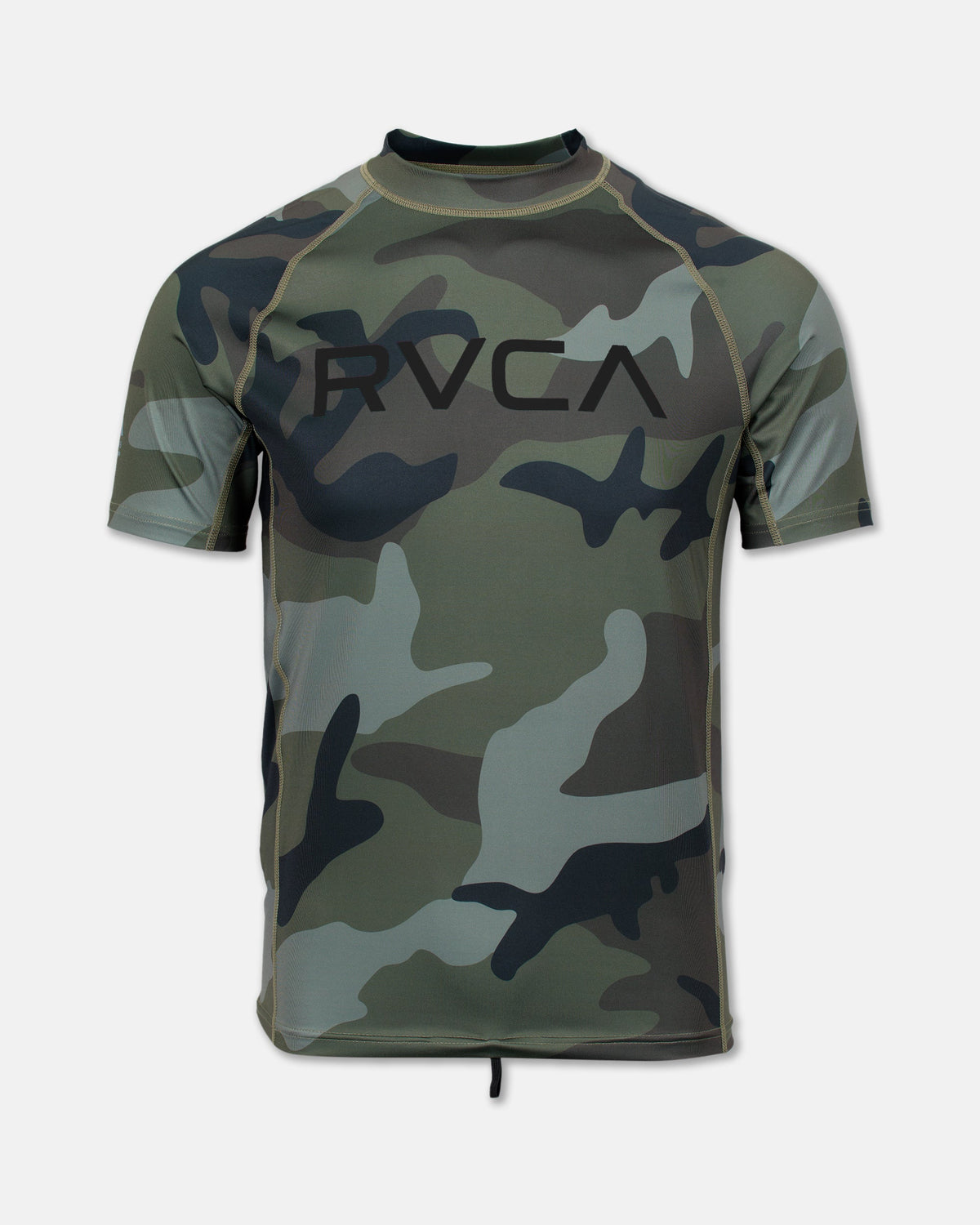 RVCA Short Sleeve Rashguard Camo front