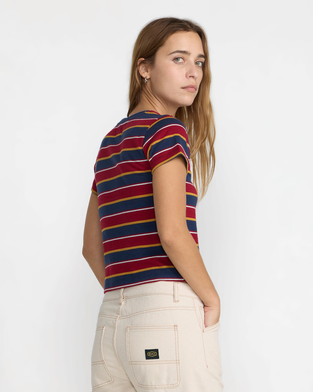 RVCA Unbound Baby Tee Navy back